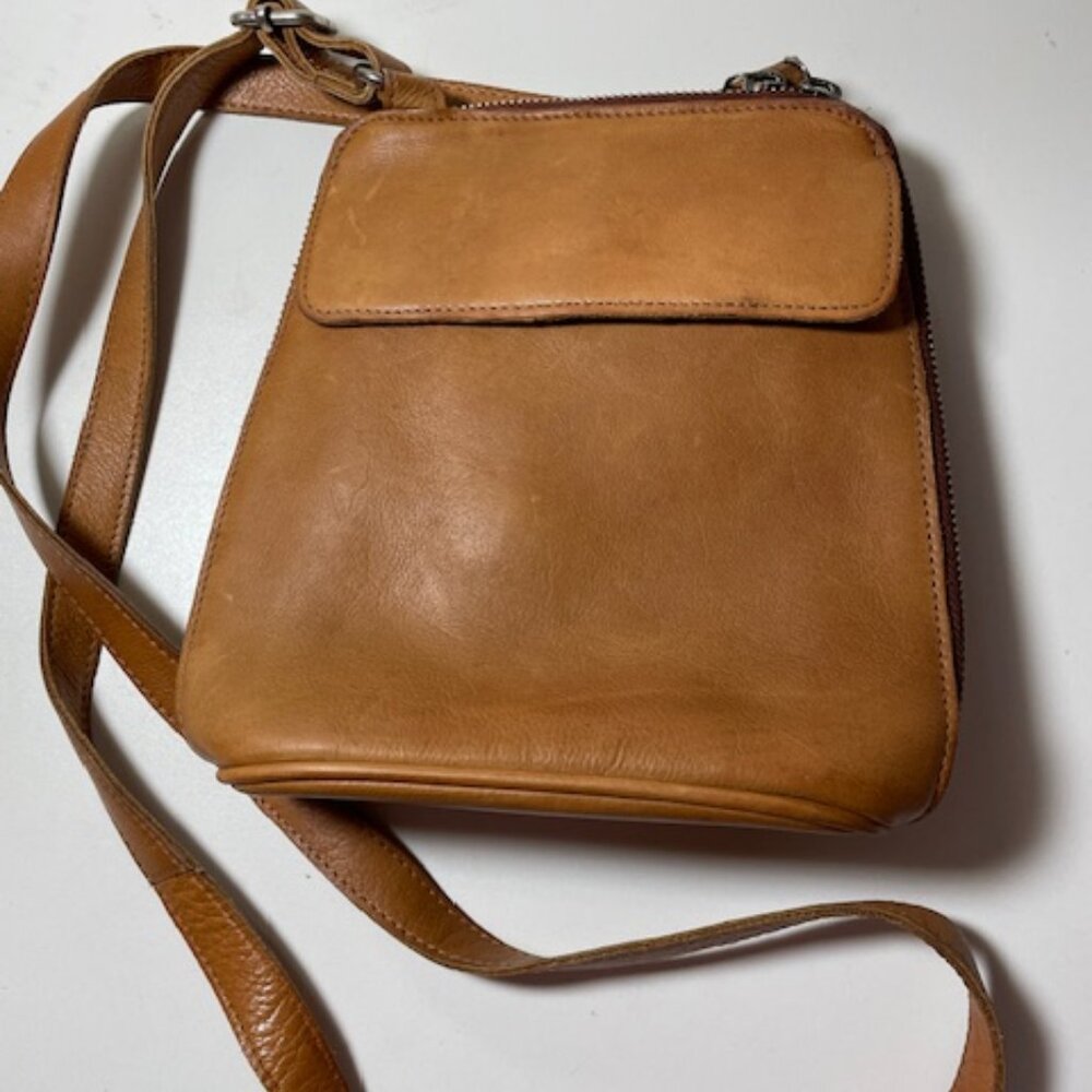 Latico Leather Lucy Cognac Crossbody Great Condition